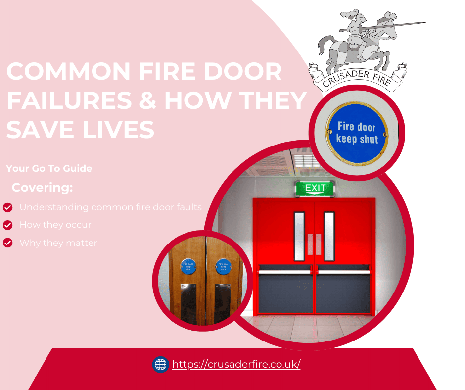 Fire door with ‘Fire door keep shut’ signage illustrating common fire door safety requirements